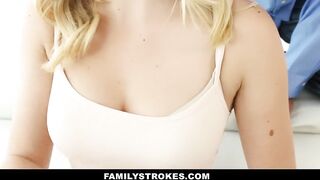 FamilyStrokes - Dad Screws Step Daughter each Time Mamma Leaves
