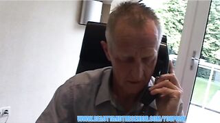 Granddad banging a taut youthful cutie in her butt