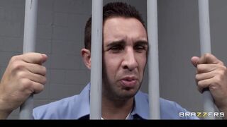 Large Tit Blond prison guard lures inmate to bang