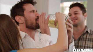 VIXEN Riley Reid has Intensive Three-some with Ana Foxxx and Boyfriend