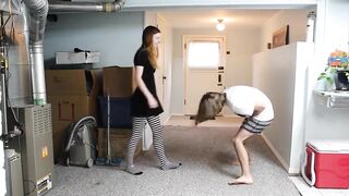 Black (& White) & Blue all over - Ballbusting & Trampling