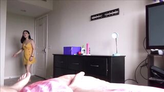 Big Breasted Asian Step Sister Massages Big Brother - Mina Moon - Family Therapy