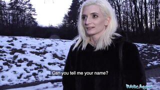 Public Agent Nice-looking Skinny Student Receives Facial in Cheap Czech Hotel