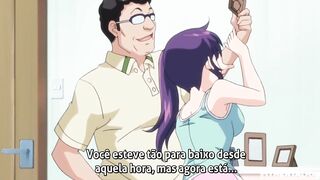 Perverted old man screwing a hot young beauty (Purple hair angel manga)