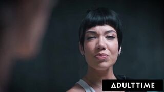 ADULT TIME - LESBIAN SEX ADDICTS GROUP-SEX ORGY! Sarah Arabic, Reagan Foxx, Little Puck & MORE!