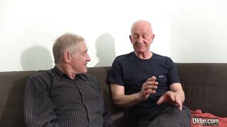 Young and small 19yo double penetrated by old knobs