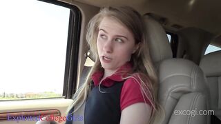 18yo Enjoyable Charlotte Gets a Hard Wang in her little Mouth & Tiny Teen Twat!
