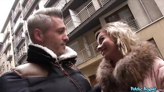 Hot, married golden-haired is banging a stranger for money, while her husband is at home