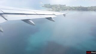 Public Dong Flashing in Airplane - Beauty Brought Me To Cum In 2 Minutes