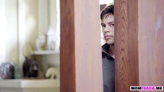 Busty stepmom gets massaged by her stepson and screwed (Cherie DeVille, Anya Olsen)