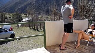 I fuck the neighbor while the cuckold works on his car