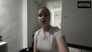 This chap screws me in El Arenal, Mallorca. The chambermaid disturbs us, but this chap continues to fuck me. Vlog