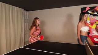 Afternoon of pin pong with Sara Golden-haired ends with trio, during the time that my boyfriend is not there