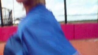 Cute enchanting slut gets drilled by her trainer