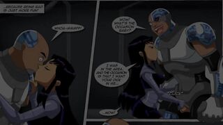 Barely Eighteens Titans : Polygamous Blackfire teach Raven and Starfire [ HD PMV ]