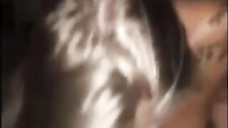 Tanned, Danish golden-haired is giving a oral sex-job to a handsome guy this hottie has met during a vacation