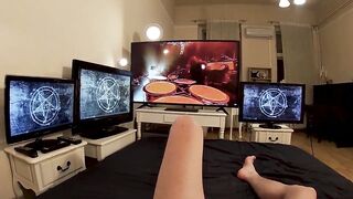 DOUBLE HANDJOB! Melody makes Shane cum with an handjob together with Sissi (Trailer)