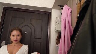 "Lost Bet - Please A Stranger": Busty Girl Next Door Fucked By Big Dong. Indecent Talk. POV