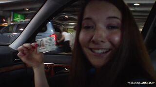 Always eager to fuck with gracious strangers the cute brunette babe enjoys an arousing coitus