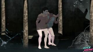 Moreno was screwed in the abandoned house - HALLOWEEN Gay Bara Yaoi