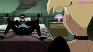 Harley Quinn Rides Bound Up Nightwing ( DC Parody Porn )