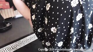 British housewife and mother shows her anus and biggest natural titties for cash.