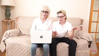 AuntJudysXXX - 60yo Skinny Older GILF Dee Lite Screws the Tech Support Guy