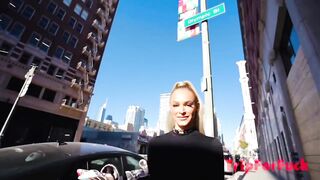 White beauty wears Asian wang on neck