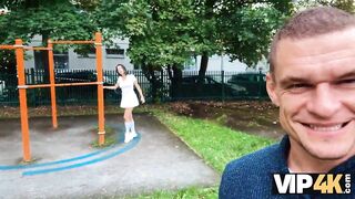 VIP4K. Jizz flow instead of money. Hot sex with Milena Ray