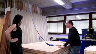 Horny big booty brunette gets anally fucked from her fucker