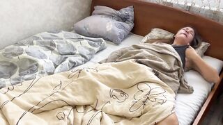 Morning masturbation ended with a fascinating orgasm