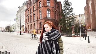 Public Pickup: Redhead Beauty Bangs for Iphone and Gets Creampie. LeoKleo