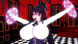 Akeno Himejima sexy breast and butt inflation By Imbapovi