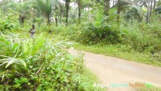 African ladies are getting banged in the forest, while their partners are waiting for 'em at home