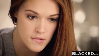 BLACKED Redhead Kimberly Brix 1st Large Ebony Jock