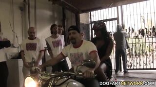 DOGFARTNETWORK - Monique Symone Gets Drilled By A Gang Of White Studs
