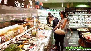 Clueless thai babe picked up in store