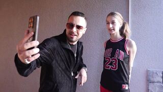 I meet a cute basketball player and fuck her on the street