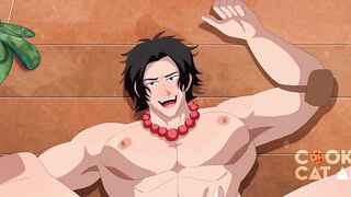 Ace and Gray, two buddies frotting their jocks