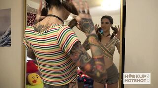 Tattooed wench desires the hookup hotshot experience!