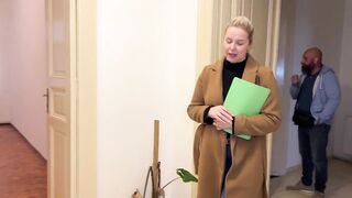 Sexy Real Estate Agent Gets Screwed By Big Ramrod Clients