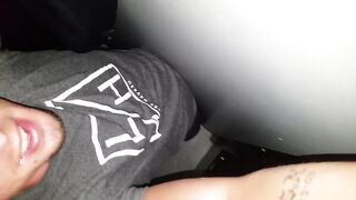 Hot College Chick Tries Gloryhole and gets Used