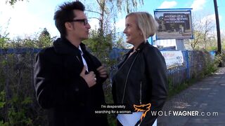 Big-titted Leni gets fucked during a body lotion test! WOLF WAGNER