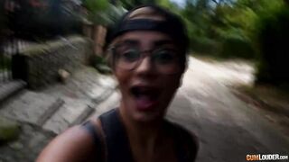 Hike near medellin makes posh blonde bone