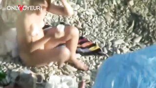 Beach Voyeur. Hardcore group-sex in a beach swingers camp