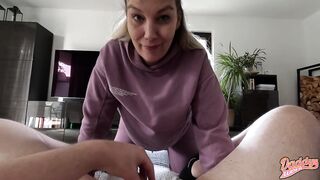 Preggy mamma is damn slutty for the juice of life!