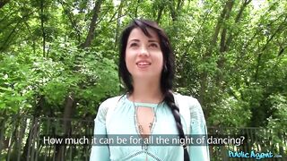 Public Agent - Hawt Brunette No Panties Public Fuck in Woods