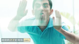 BRAZZERS - Nasty Yasmina Khan And Aaliyah Yasin Share Their Massive Titties In A Wild three-some With Fortunate Jordi