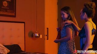 Ideal-bodied lesbian models have fun