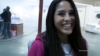 Big boob Latin hottie teen Jenaveve Jolie gets fucked by a Wannabe Rapper